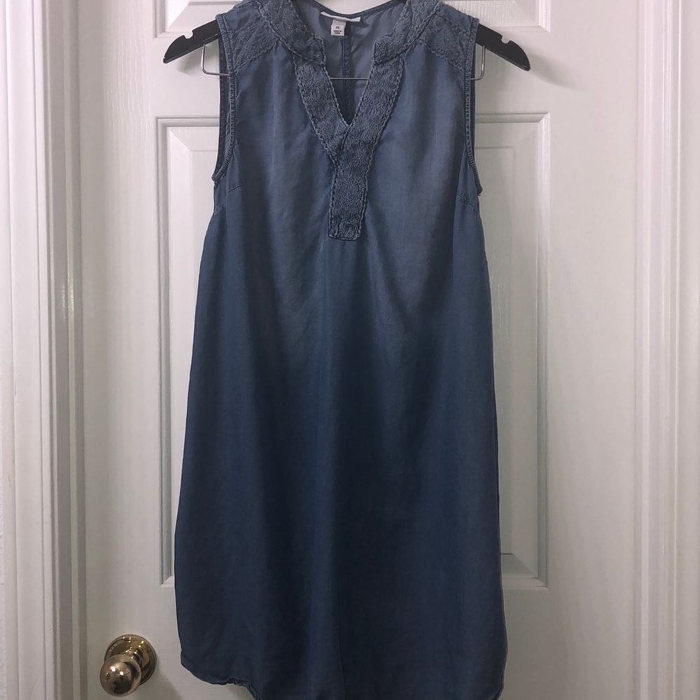 Denim maternity dress XS